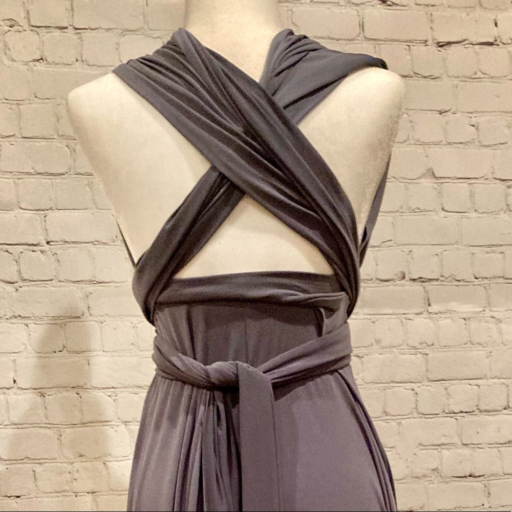 Sold-Von Vonni Gray Transformer "Prom,Formal,Wedding, Ball Dress" One Size - Picture 5 of 10